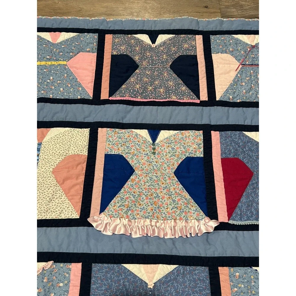 Handmade Dress Lap Quilt 46.5x38 By Covered in Love Quilt Ministry‎ 2015